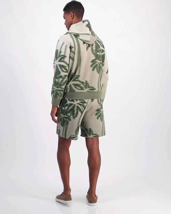 A|X Armani Exchange Men's Long Sleeve Palm Tree Print Hoodie - Macy's