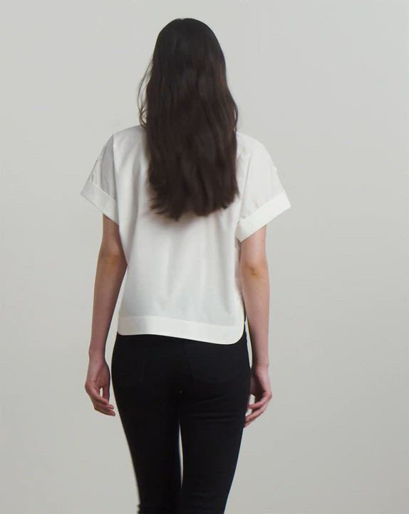 Lauren Ralph Lauren Women's Cotton-Blend Short-Sleeve Camp