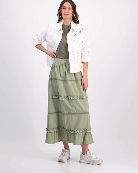 And Now This Women's Lace Eyelet Maxi Skirt, Exclusively at