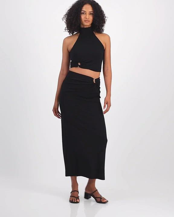 売れ筋商品|||バースリー カットソー トップス レディース Women's Hardware Sleeveless Halter Top, Exclusively at Macy's Crema Bar III Women's Hardware Sleeveless Halter Top, Exclusively