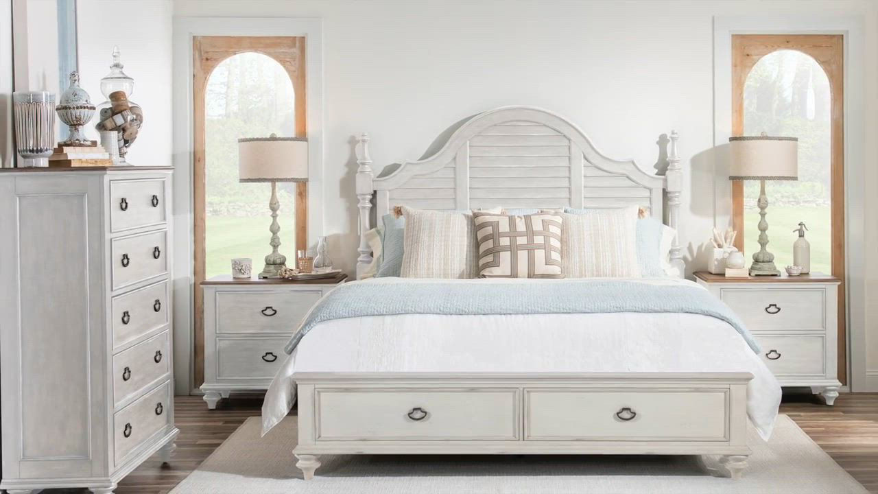 Furniture Mandeville 3pc Bedroom Set (Louvered Queen Bed +