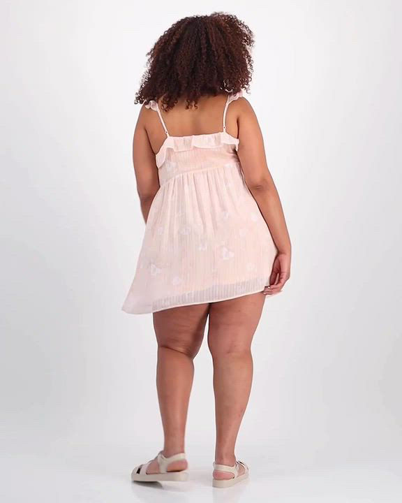 And Now This Trendy Plus Size V-Neck Ruffle-Trim Mini Dress, Exclusively at  Macy's - Macy's
