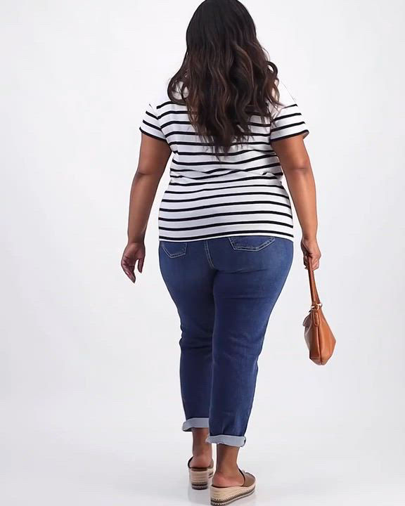 売れ筋商品|||スタイルアンドコー Tシャツ トップス レディース Plus Size Stripe Button-Trim T-Shirt, Exclusively at Macy's Stonewall Style & Co Plus Size Stripe Button-Trim T-Shirt, Exclusively
