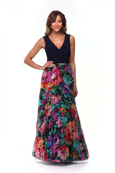 Alex Evenings Petite Lace-Bodice Gown - Macy's