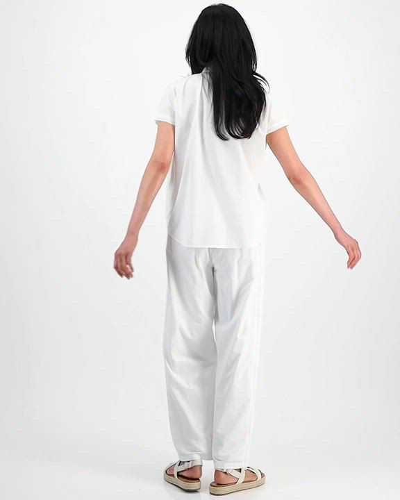 Style & Co Women's Cotton Eyelet Button-Front Camp Shirt