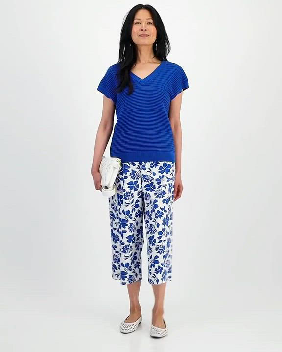 売れ筋商品|||スタイルアンドコー ニット&セーター アウター レディース Women's Cotton Rib-Knit Dolman-Sleeve Sweater, Exclusively at Macy's Abyss Blue Style & Co Women's Cotton Rib-Knit Dolman-Sleeve Sweater