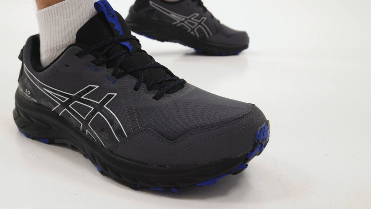 ASICS Gel-Venture 10 Athletic Sneakers Triple Black 10m Black Asics Mens Gel-venture 10 Running Shoe | Rack Room Shoes main image 2