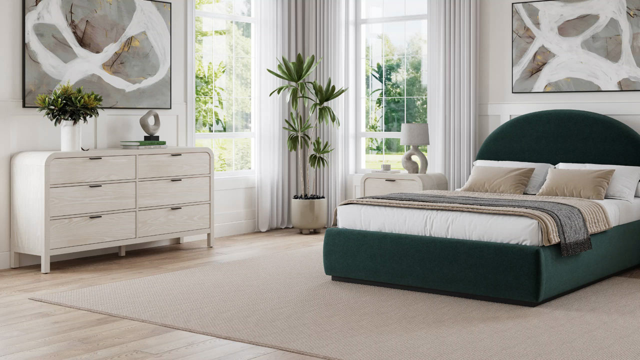 Furniture Lunare Queen Bed - Macy's