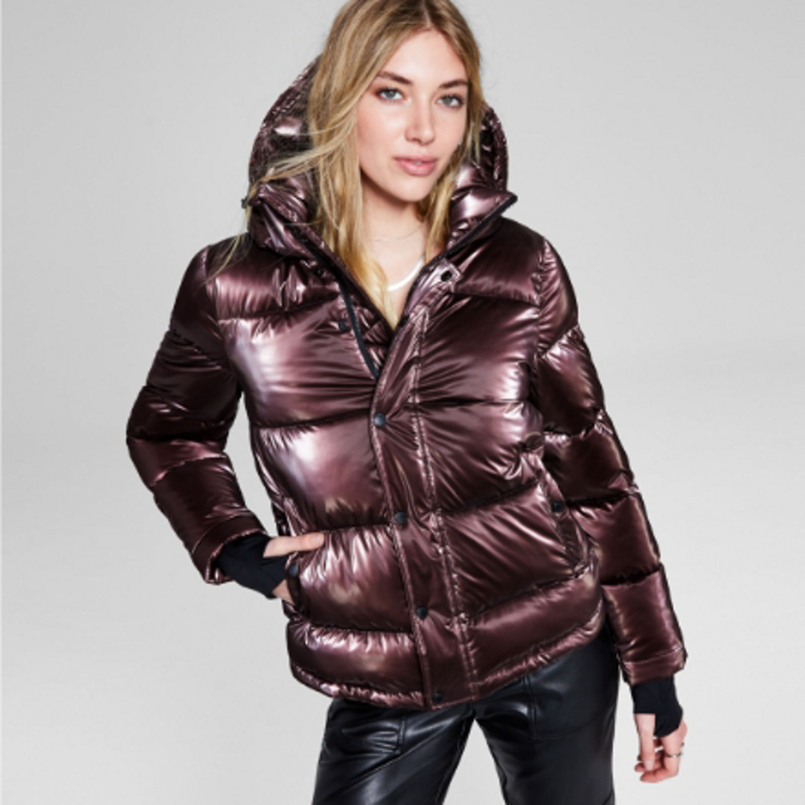 DKNY Women's Lightweight Outerwear Packable Full-Zip, Sage, X
