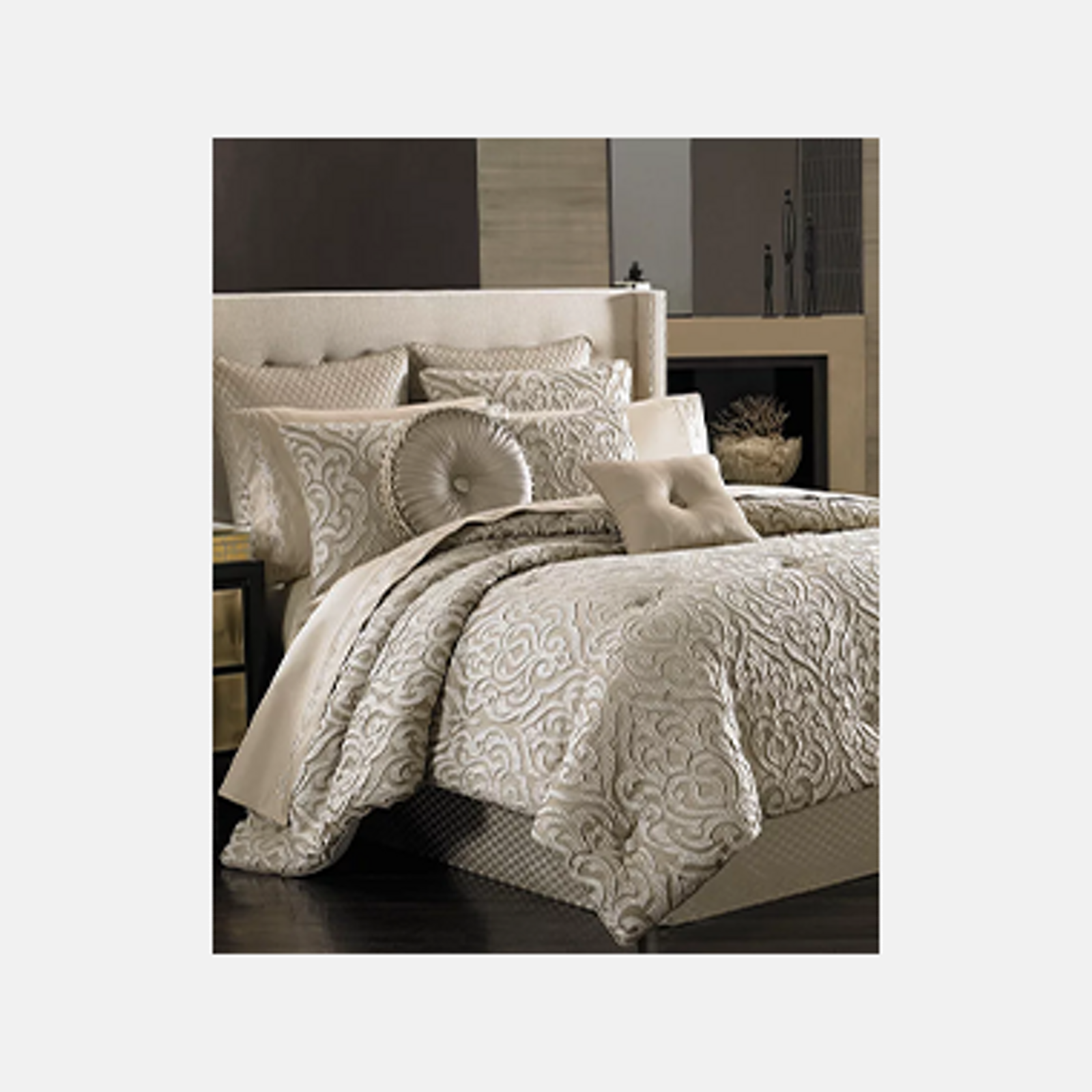 Nautica Galewood Cotton Reversible Beige Quilt Set - On Sale - Bed