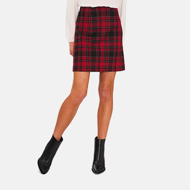 En Saison Women's Lira Pleated Denim Mini Skirt - Macy's