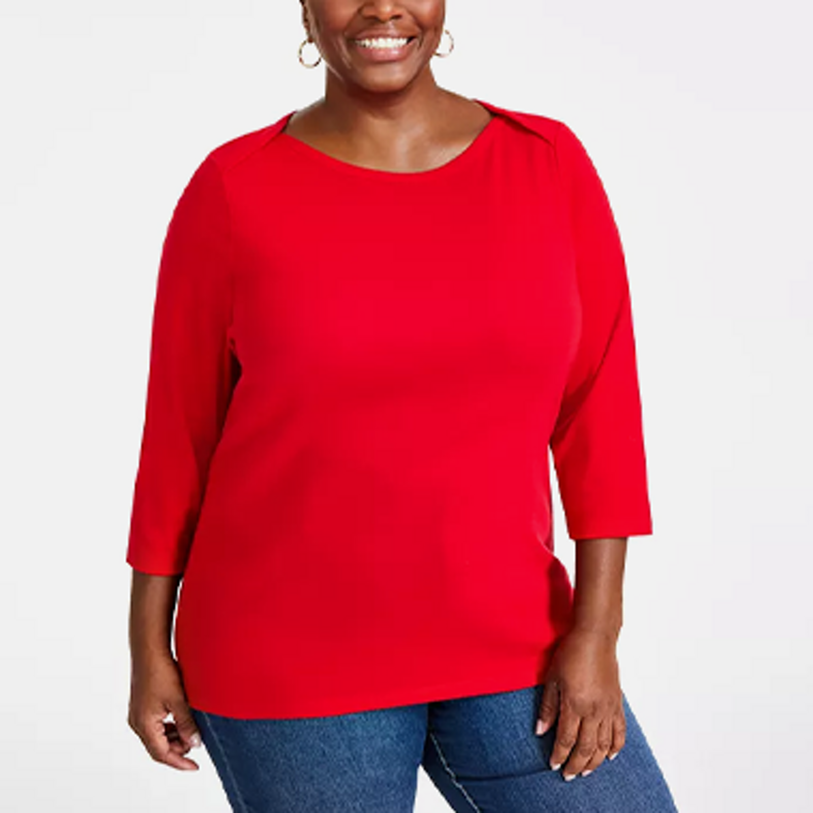 Plus Size High-Low Button-Front Shirt