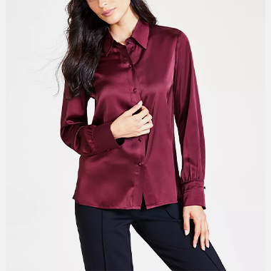 100% Silk Geometric Monogram Print Shirt Dress Stand Collar Front Button Up  Long Sleeved Cuffs Buttoned Uneven Hem Slit - Dresses - AliExpress