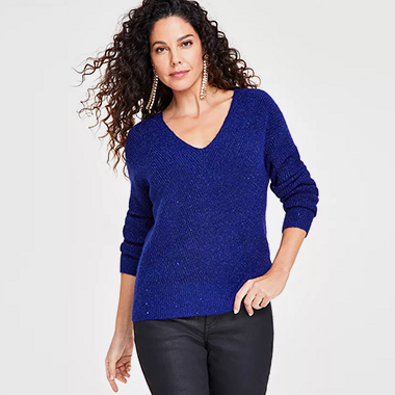 Navy blue 2024 cashmere sweater womens