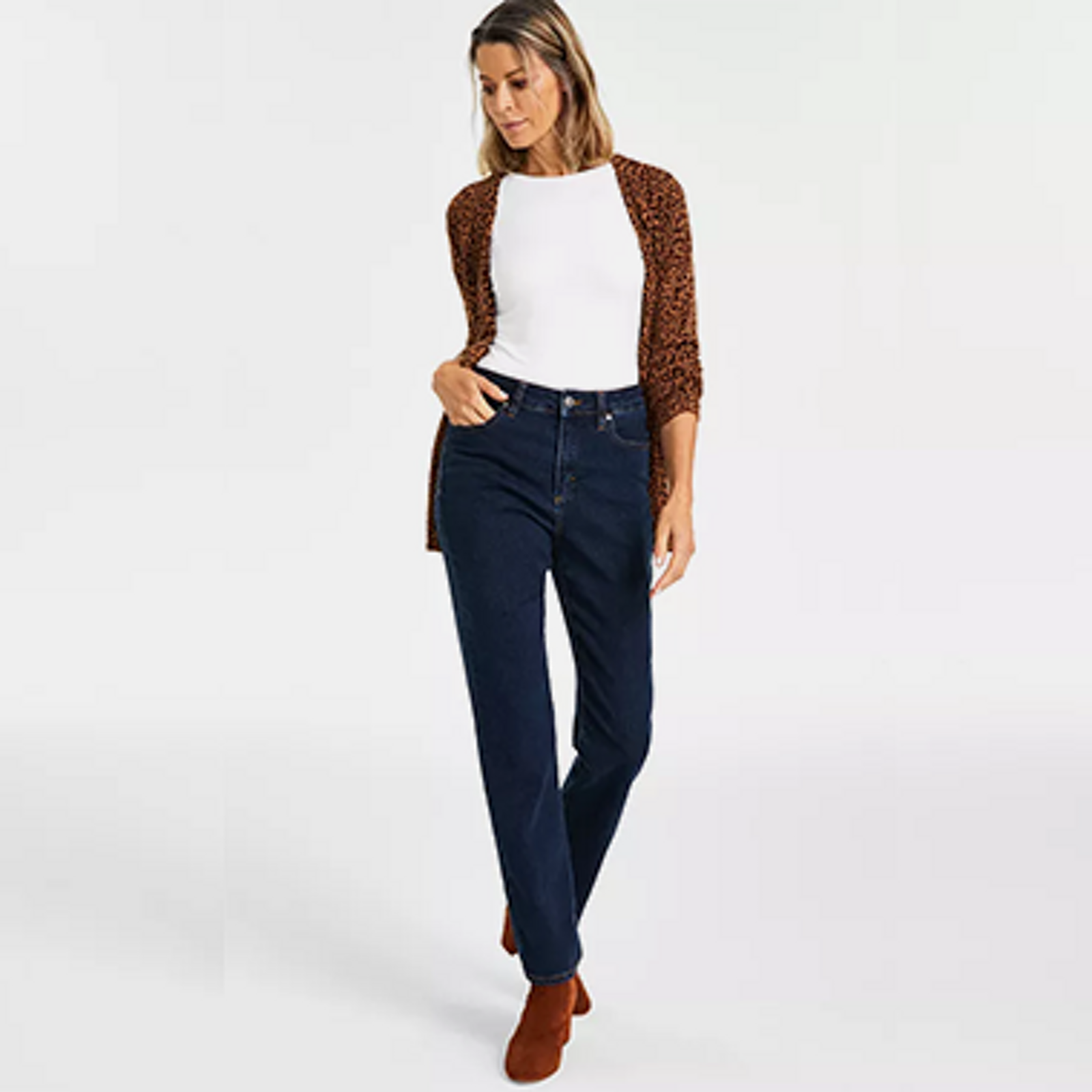 Macy's style and co straight best sale leg jeans