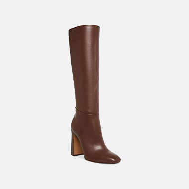 Chanel Knee-High Maryjane Leather Boots | Foxy Couture Carmel