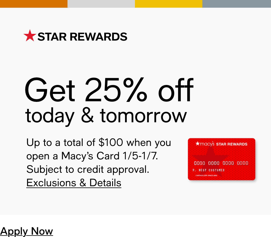 Macy's: 40-50% off clearance + extra 20% off! Shop now & save big