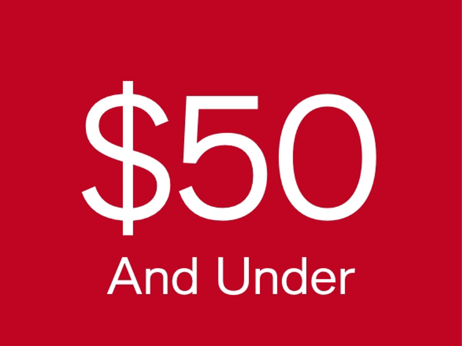 $50 And Under