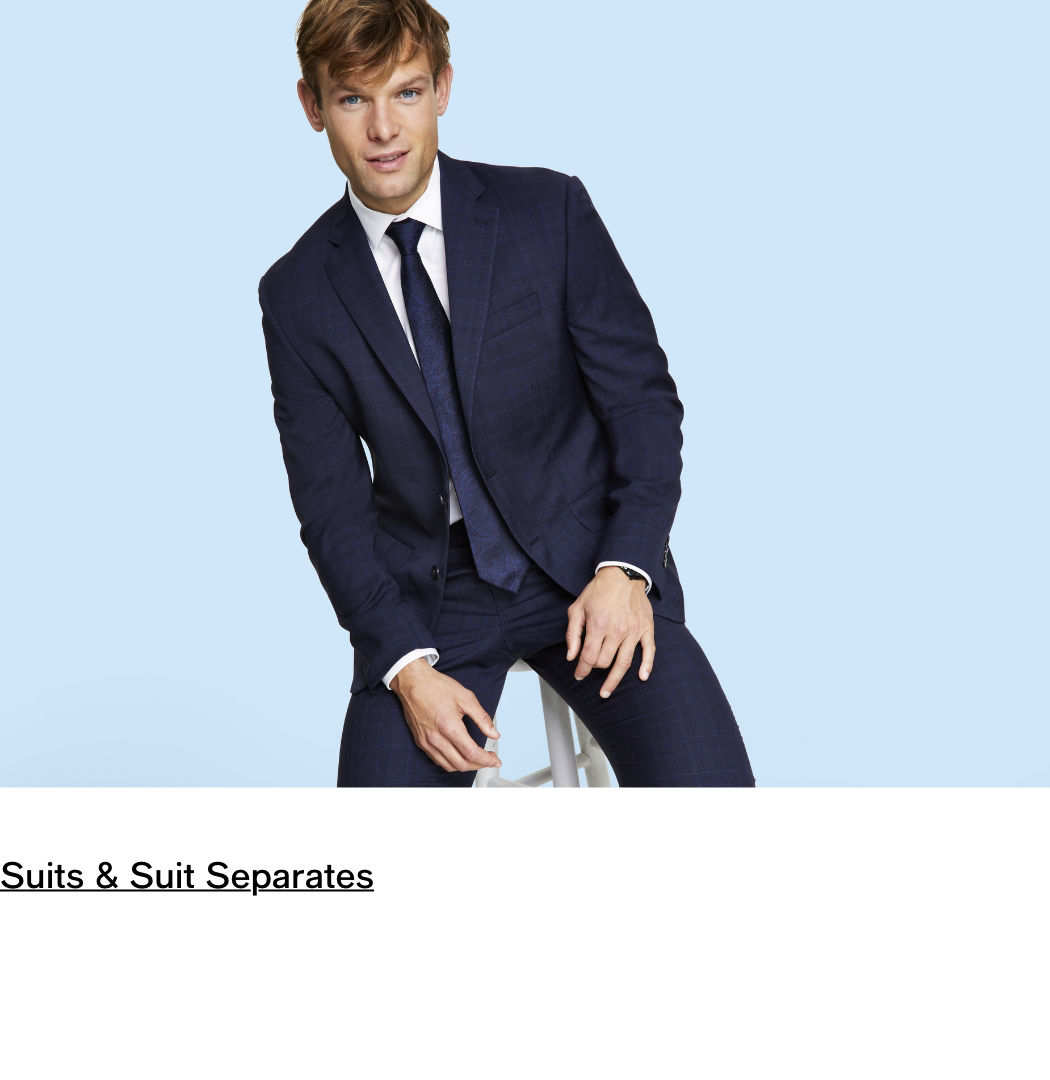 Macys mens best sale casual suits