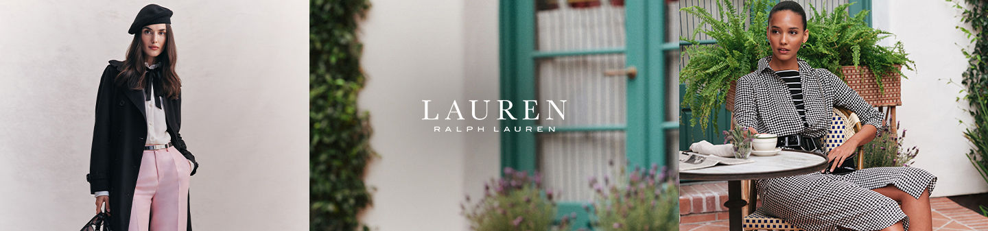 Lauren Ralph Lauren, Tops, Lauren Ralph Lauren Wrap Top Petite Size M Tan  Brown Blue Plaid Blouse