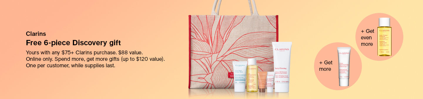 clarins free 6 piece discovery set