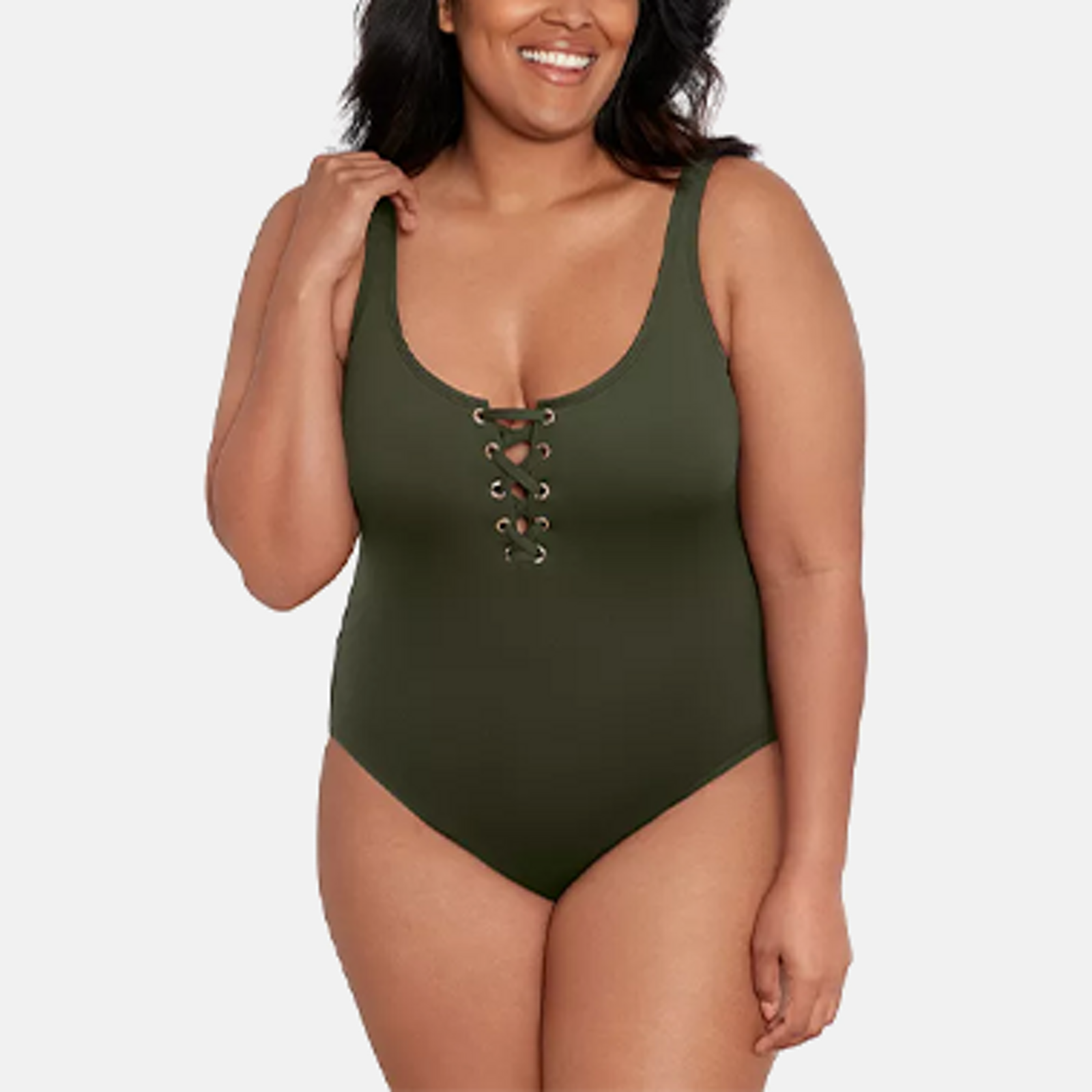 Miraclesuit Colorblock Helix One Piece Swimsuit DDD-Cup