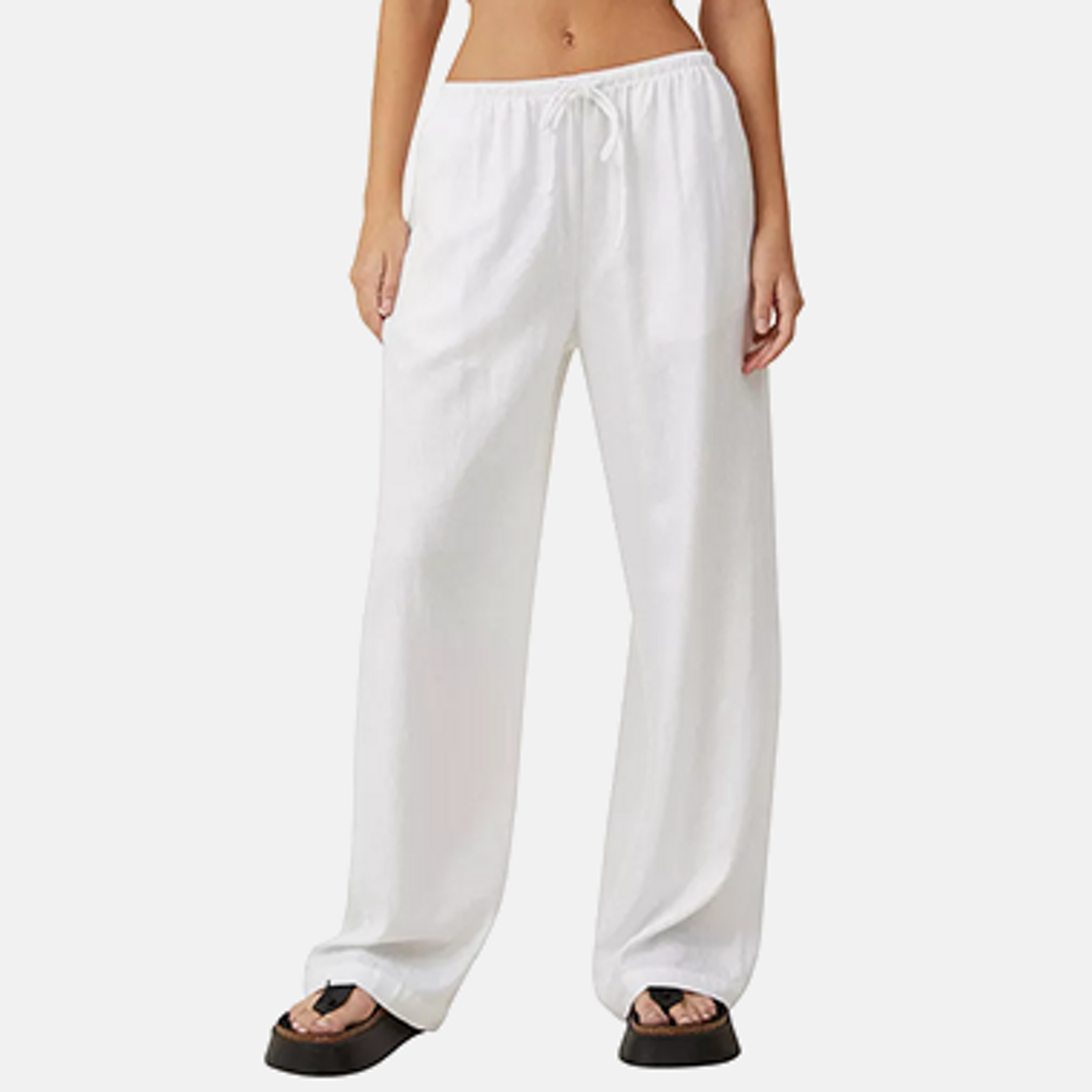 Cotton and linen pants, Linen wide-leg pants, maxi pants, women's culo –  OversizeDress