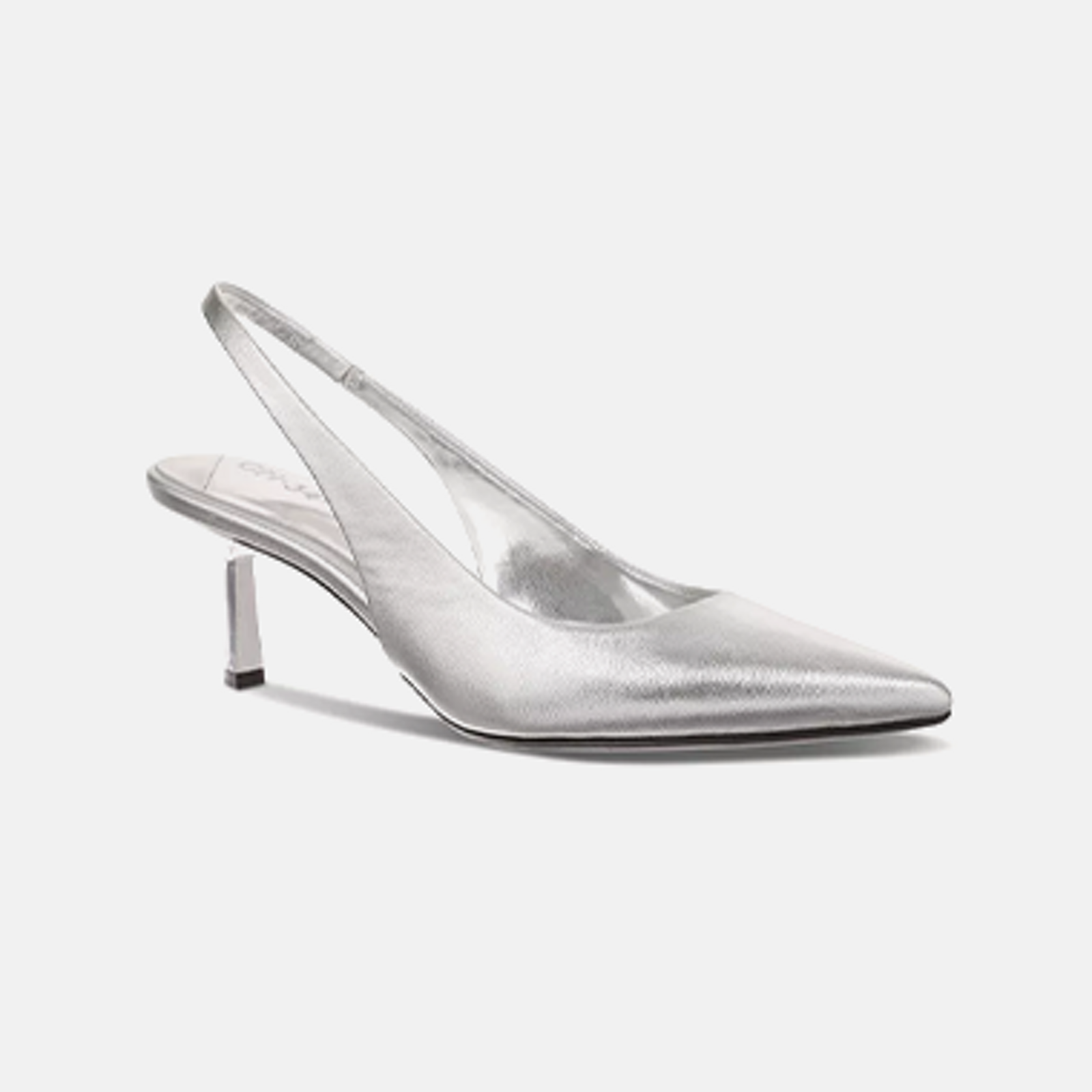 Macy's silver evening store shoes