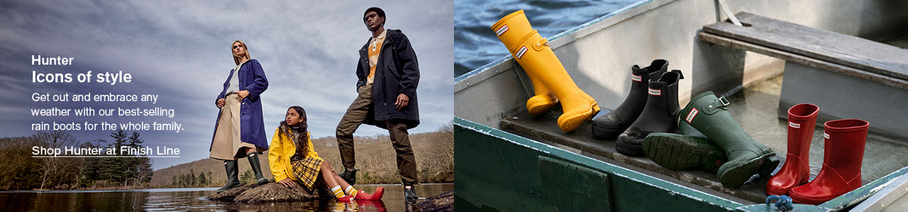 Hunter Icons of style Get out and embrace any weather with our best-selling rain boots for the whole family
