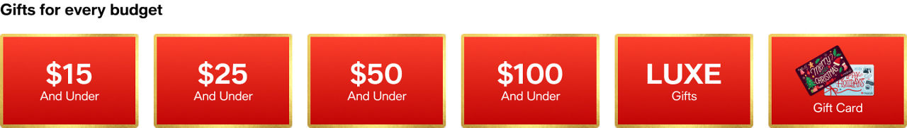 Gift for every budget