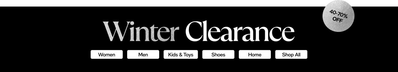 Winter Clearance BG Women Mens Kids and toys Home shop all