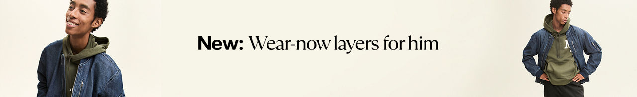 New: Wear-now layers for him 
