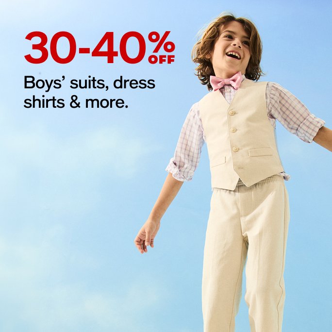 Boys' Suits, Dress Shirts & More