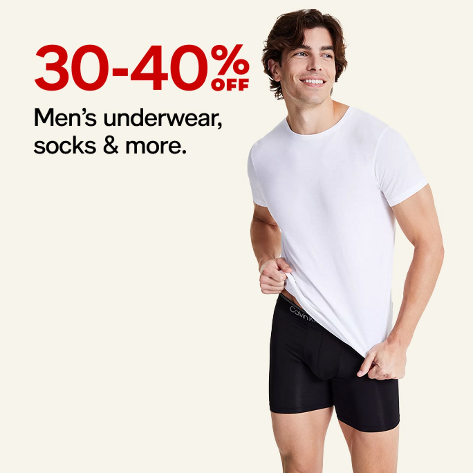 30-40% off Underwear, Socks & more