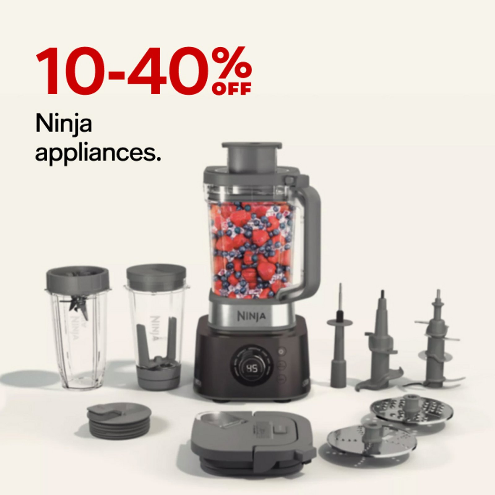 10-40% off Ninja