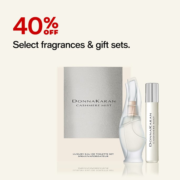 select fragrances and gift sets