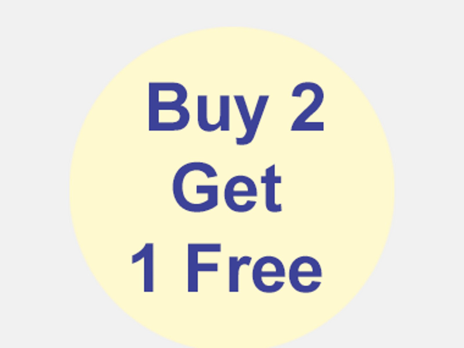 Buy 2 Get 1 Free