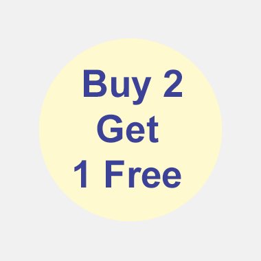 Buy 2 Get 1 Free