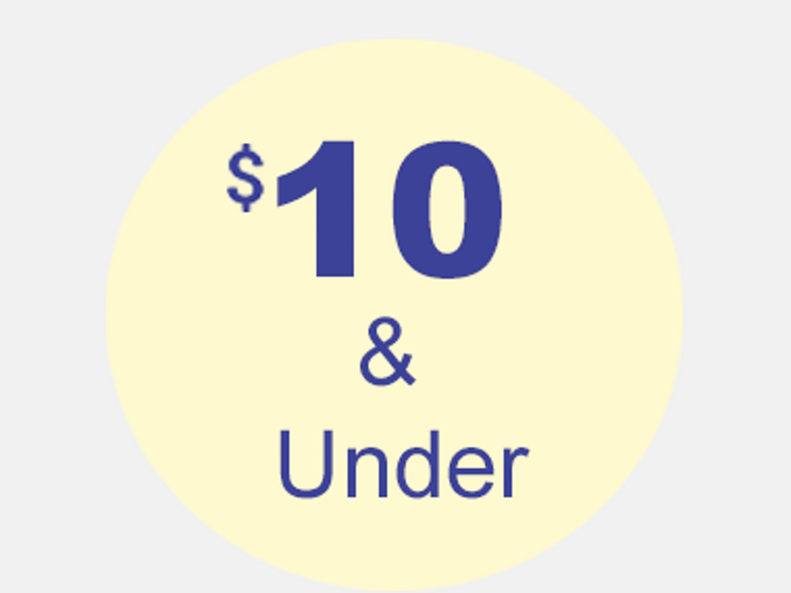 $10 & Under