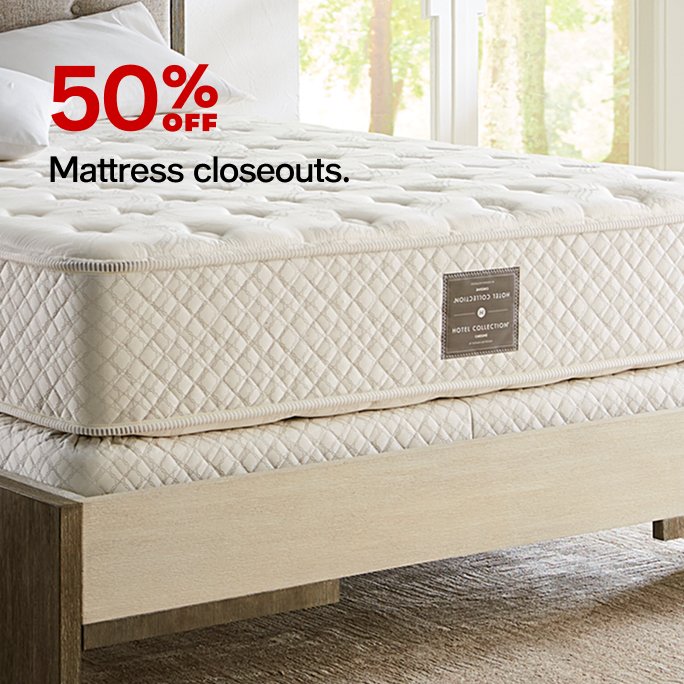 50% off Mattress Closeouts