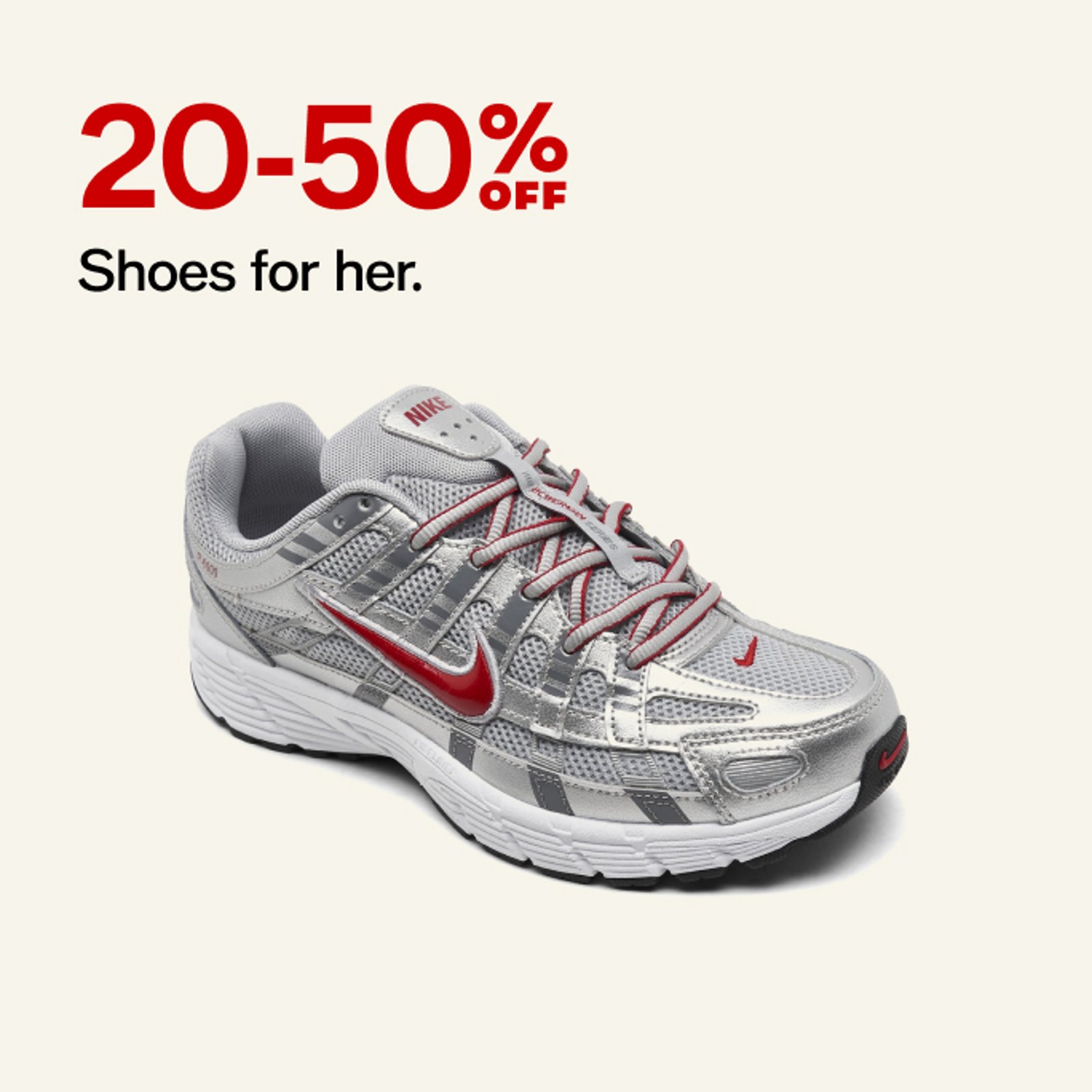 20 - 50% off Shoes for her