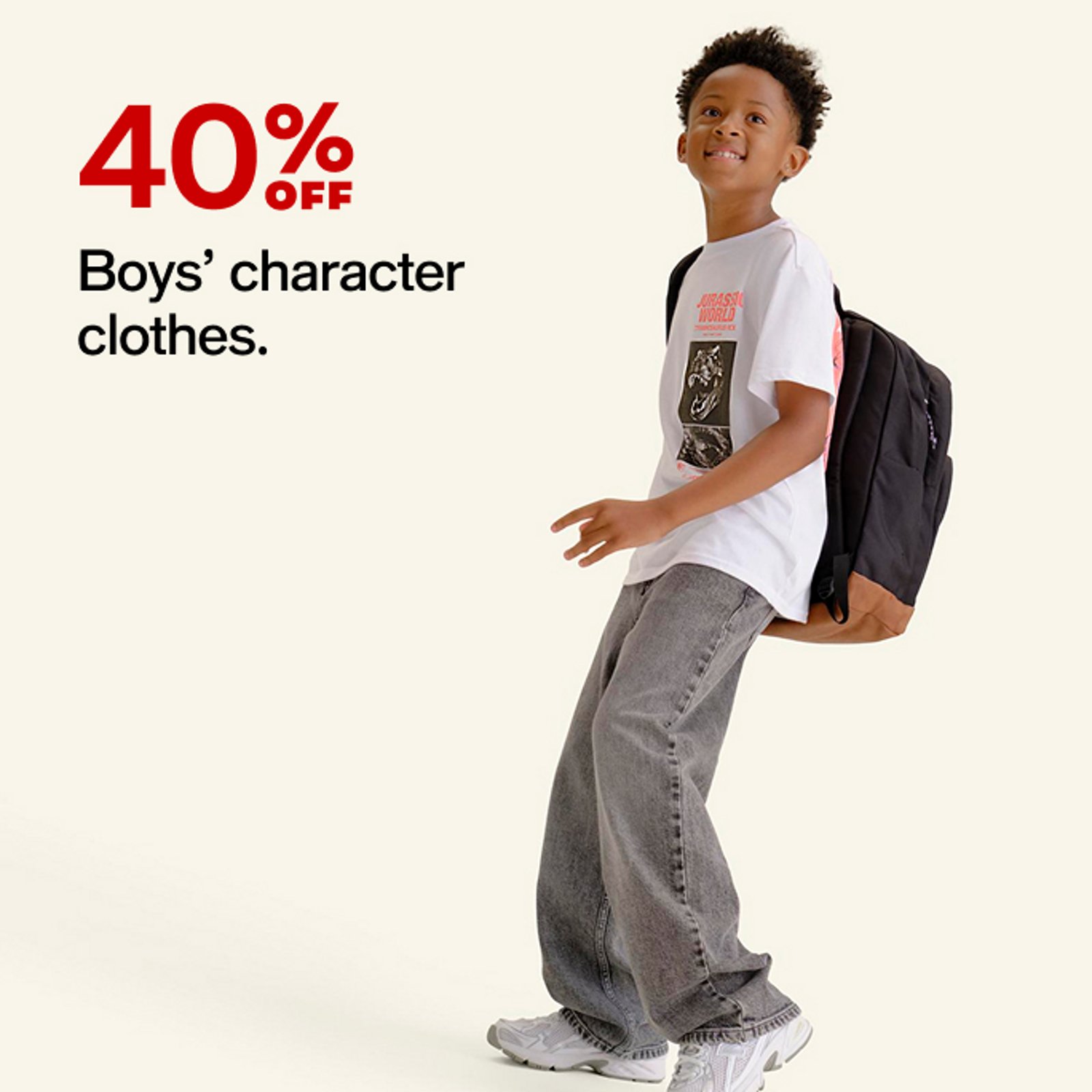 40% Boys character clothes