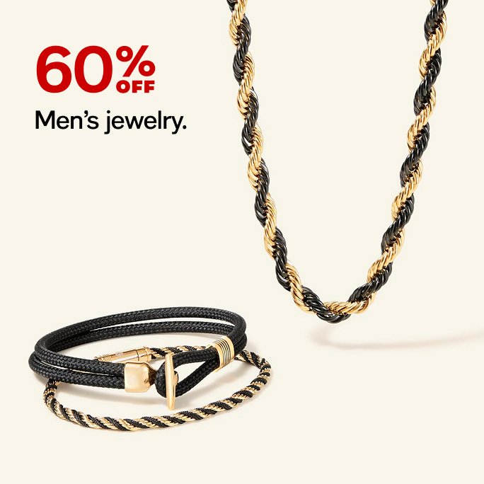 60% Off Men's Jewelry