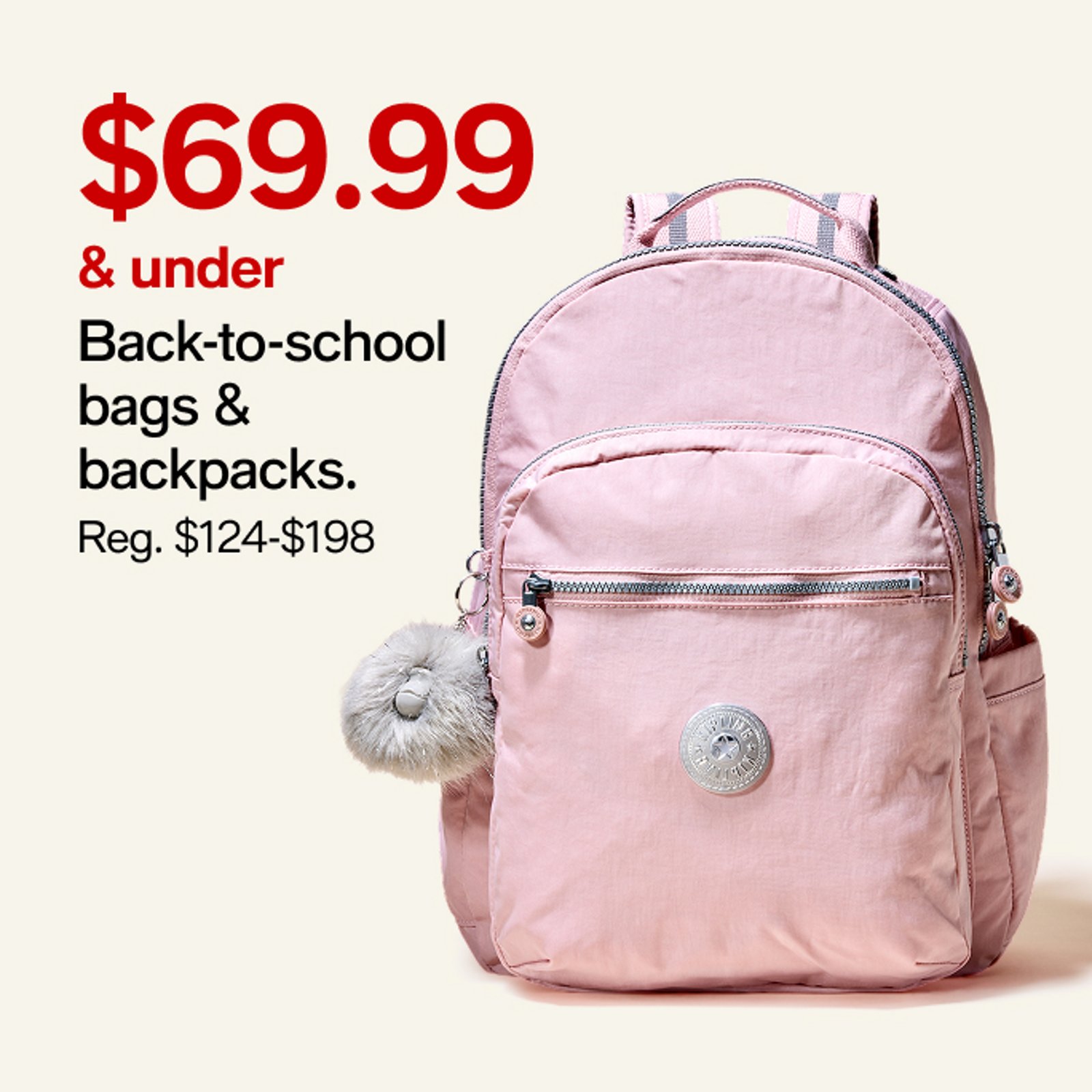 $69.99 & under back to school bags & backpacks.