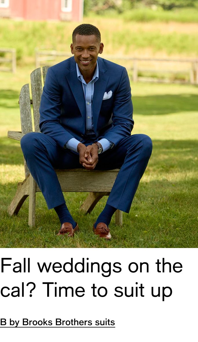 Fall Weddings on the cal? Time to suit up