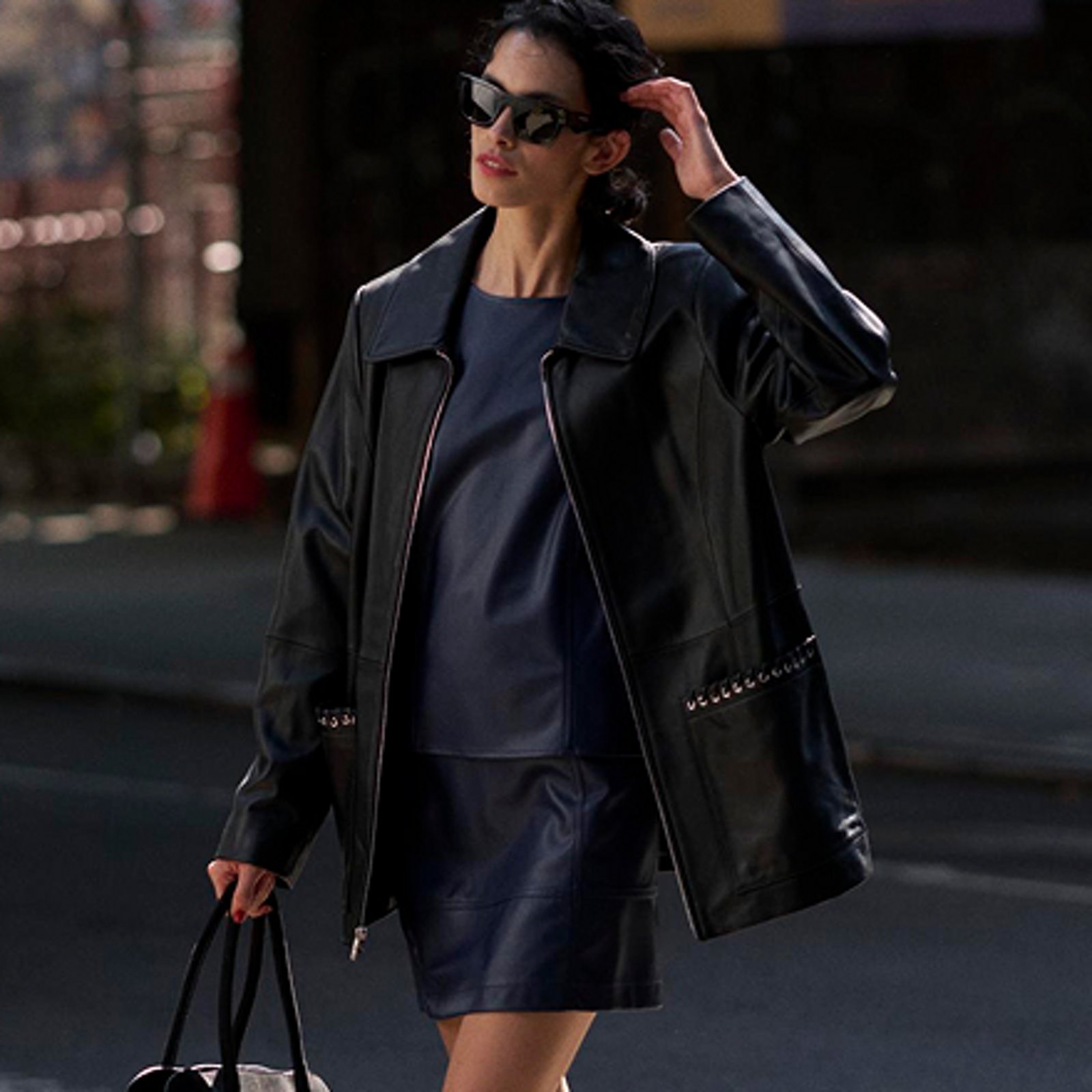 Luxe leather & faux leather