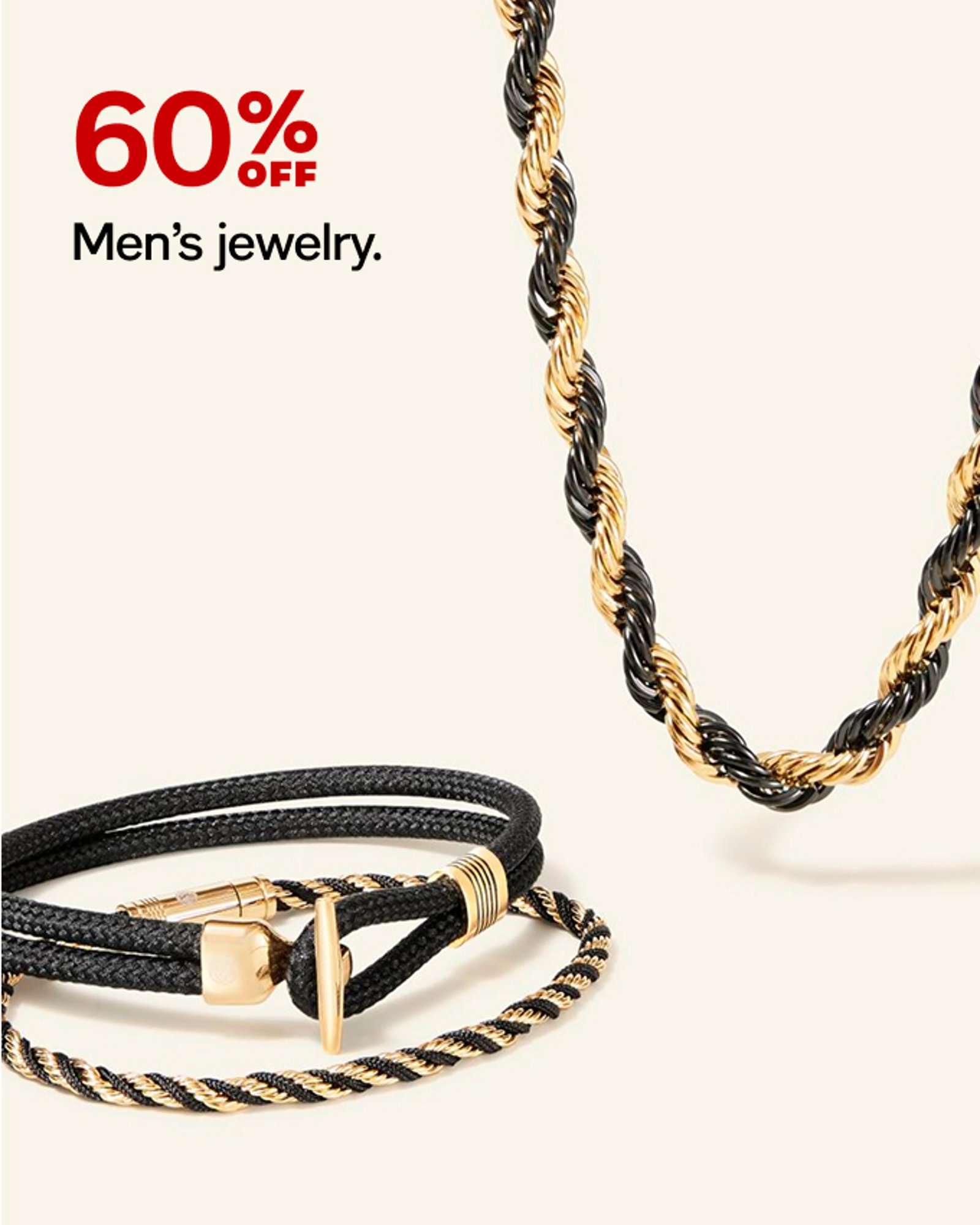 60% Off Men's Jewelry