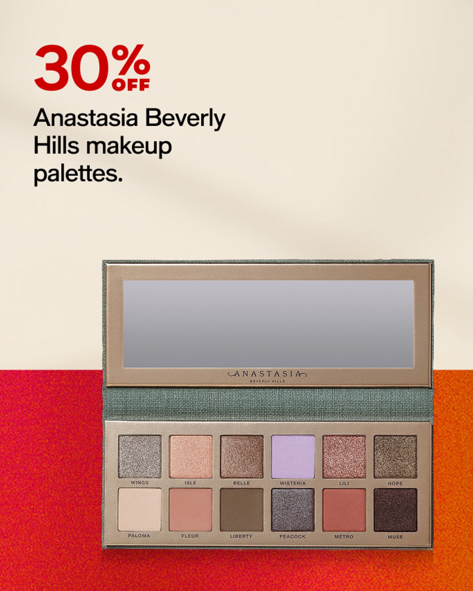 30% off Anastasia
