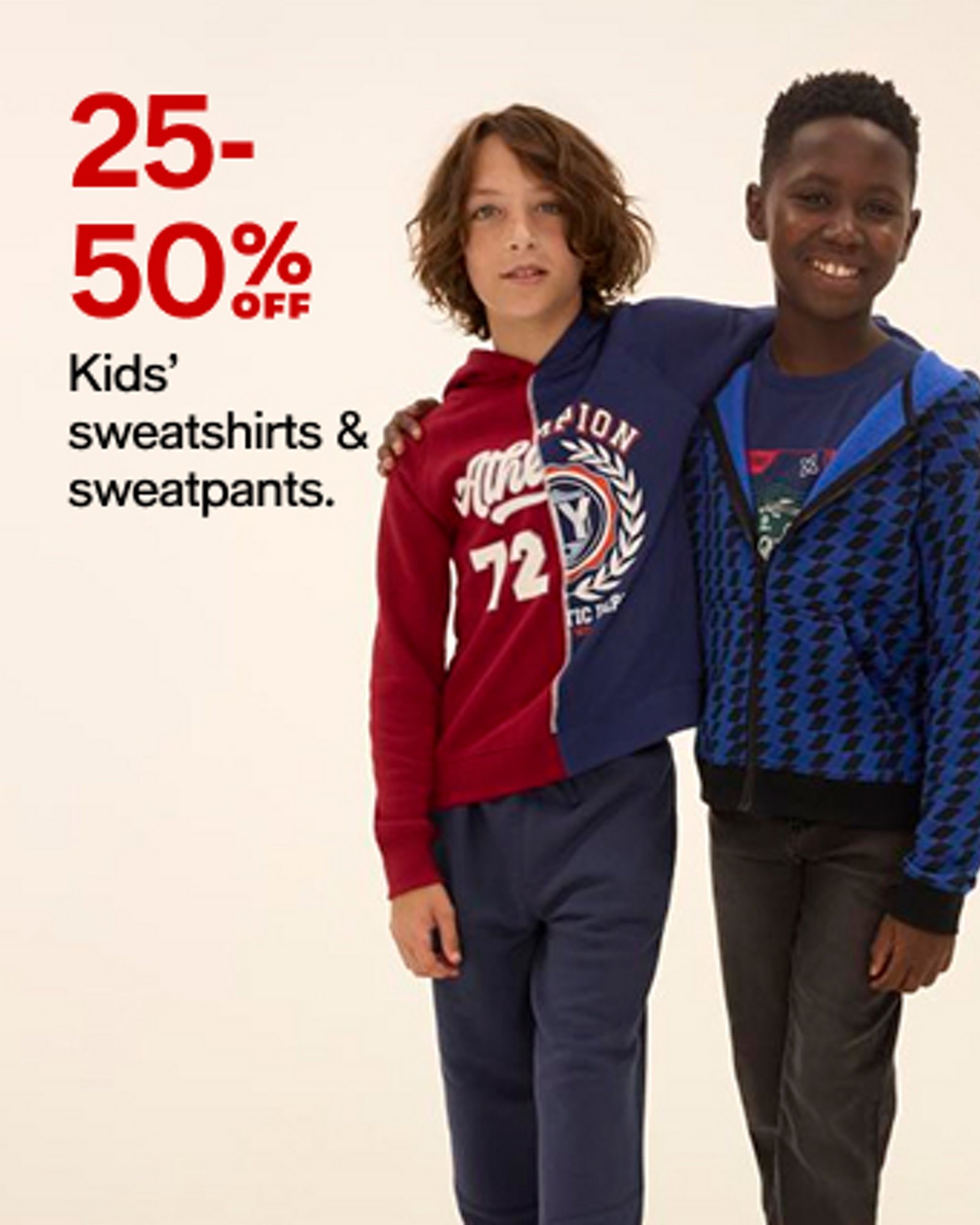 Kids sweatshirts and sweatpants