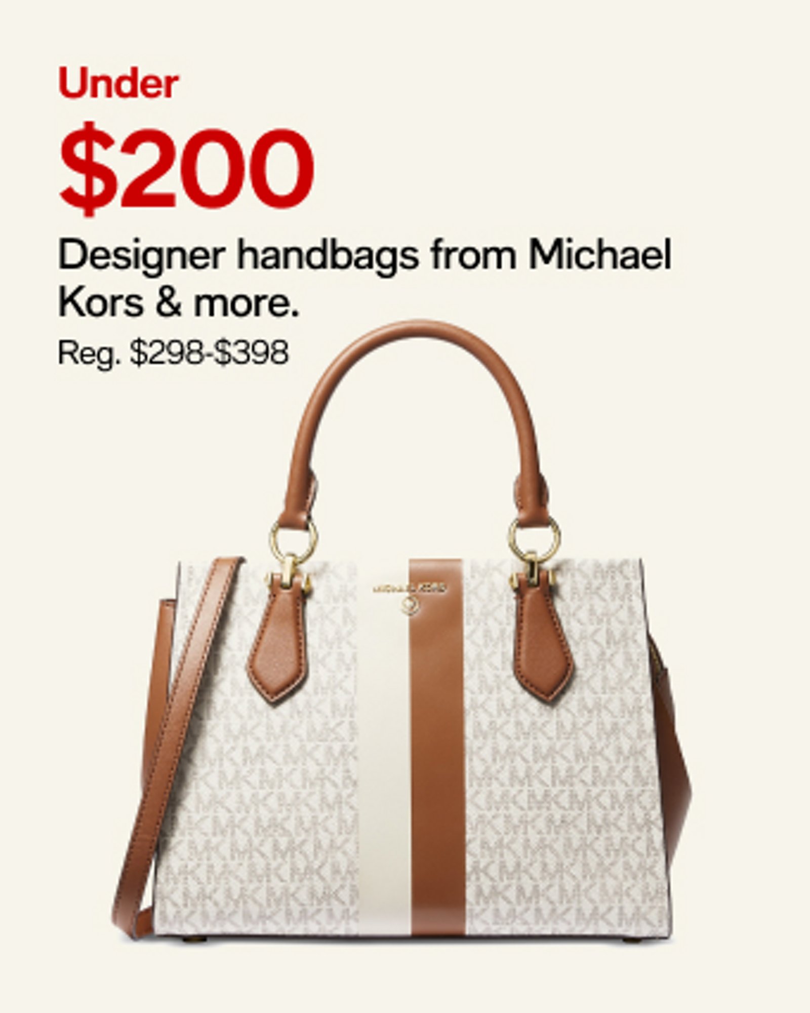 Under $200 Designer handbags from Michael Kors & more